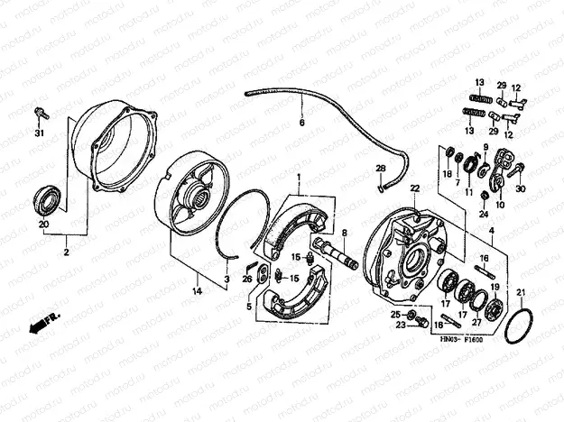 F-16 REAR BRAKE PANEL