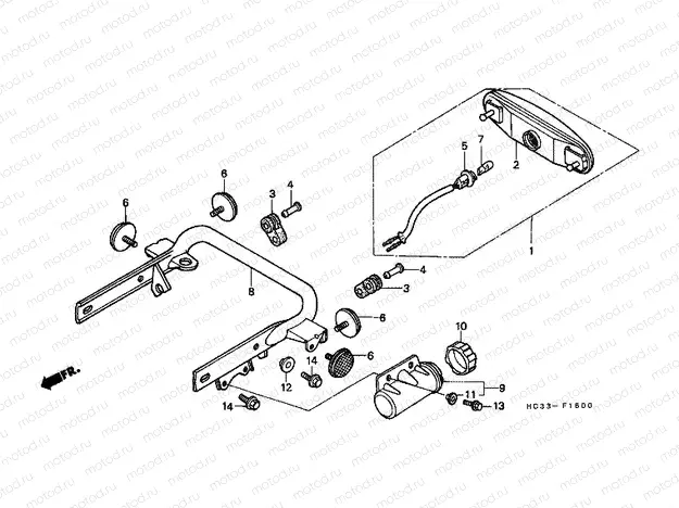 F-16 REAR LAMP / CARRIER TUBE