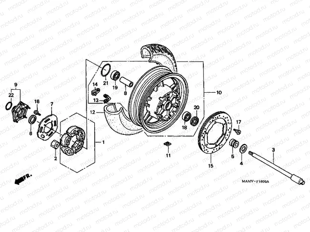 F-16 REAR WHEEL