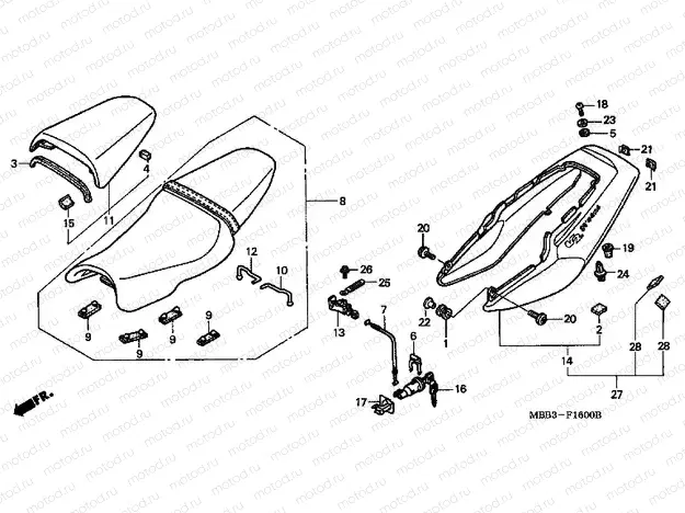 F-16 SEAT / REAR ENGINE HOUSING