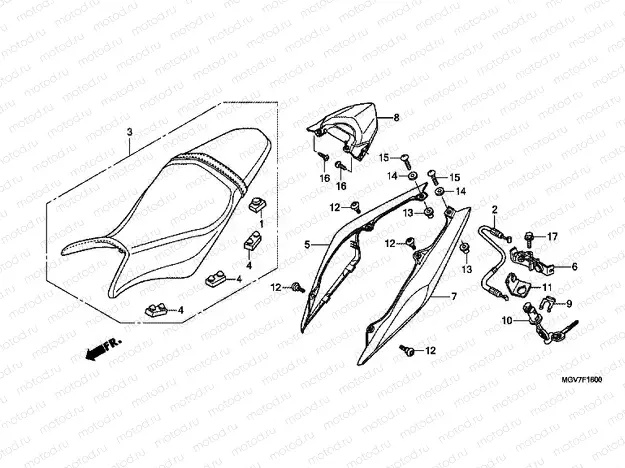 F-16 SEAT / REAR ENGINE HOUSING
