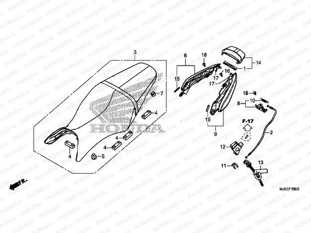 F-16 SEAT / REAR ENGINE HOUSING