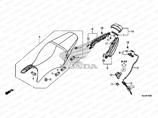 F-16 SEAT / REAR ENGINE HOUSING