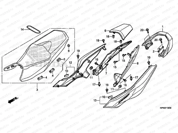 F-16 SEAT / REAR ENGINE HOUSING