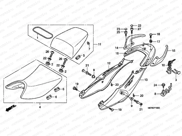 F-16 SEAT / SEAT ARM