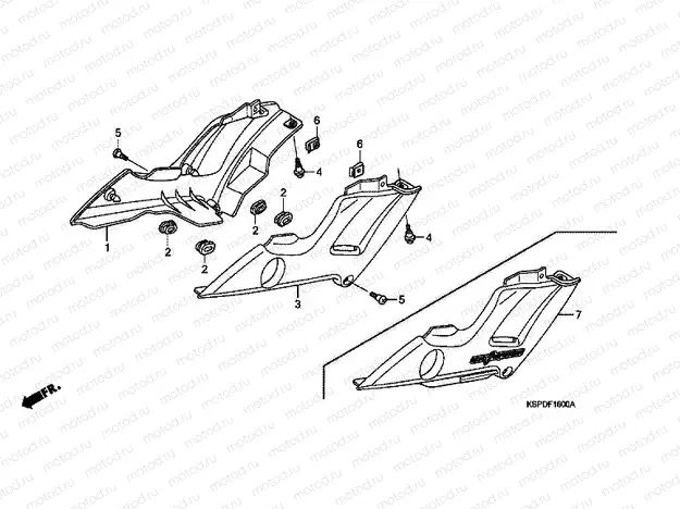 F-16 SIDE COVER (CBF1505 / M5 / 6 / M6)