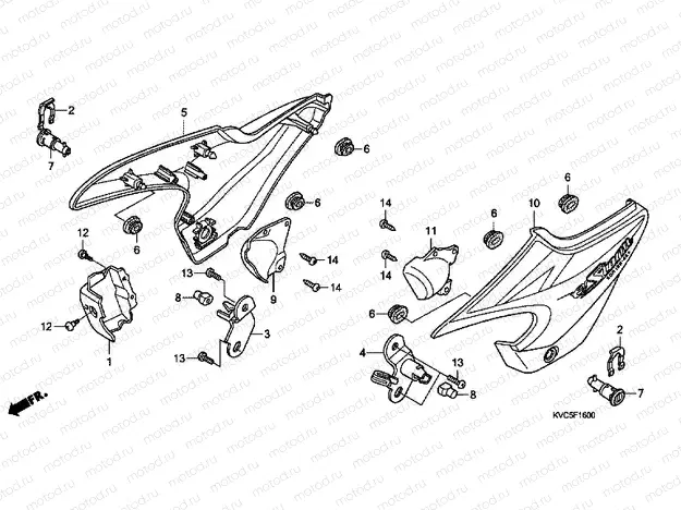 F-16 SIDE COVER (GLH1251SH / 2SH / 3SH)