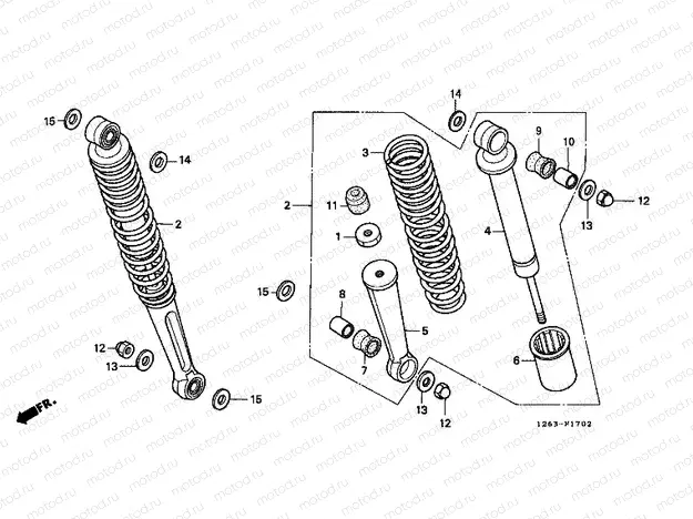 F-17-2 REAR SHOCK ABSORBER (ST70L)