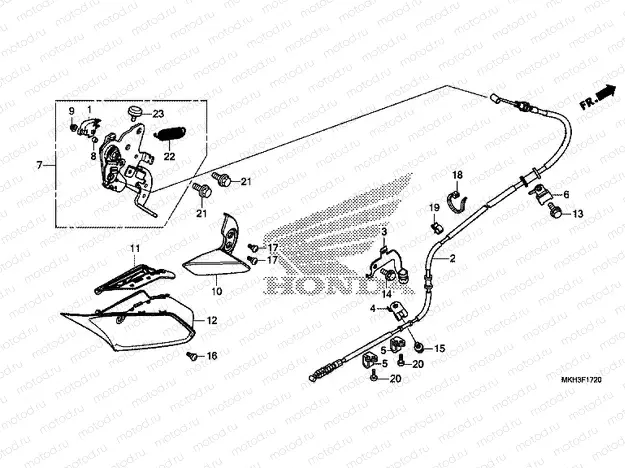 F-17-20 PARKING BRAKE LEVER