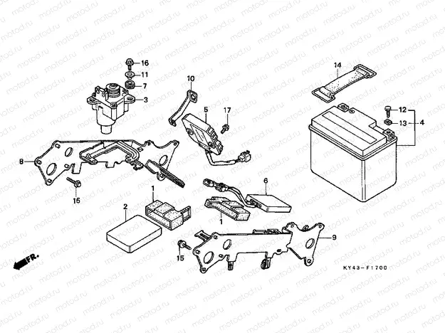 F-17 BATTERY / SERVOMOTOR