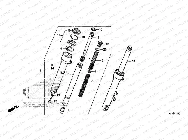 F-17 FRONT FORK