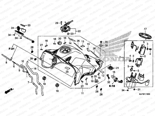 F-17 FUEL TANK / FUEL PUMP