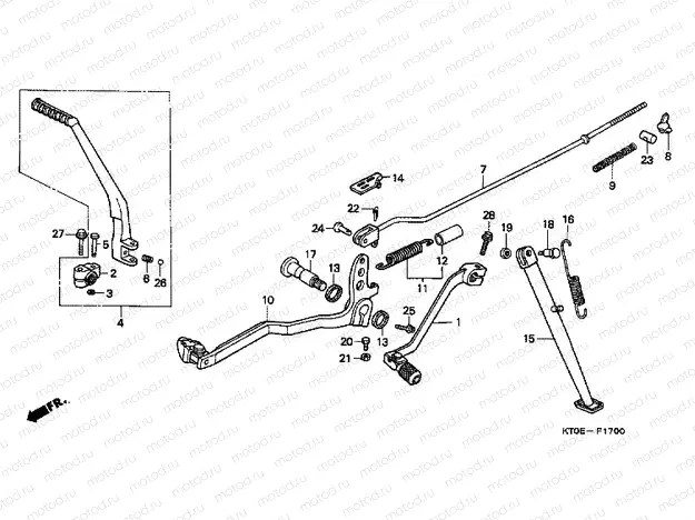 F-17 PEDAL / PULSE ARM LEVER