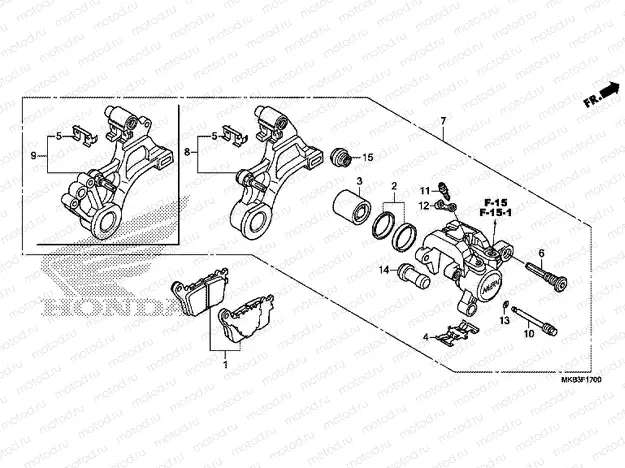 F-17 REAR BRAKE CALIPER