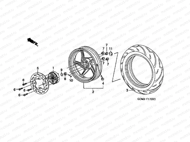 F-17 REAR WHEEL (1)