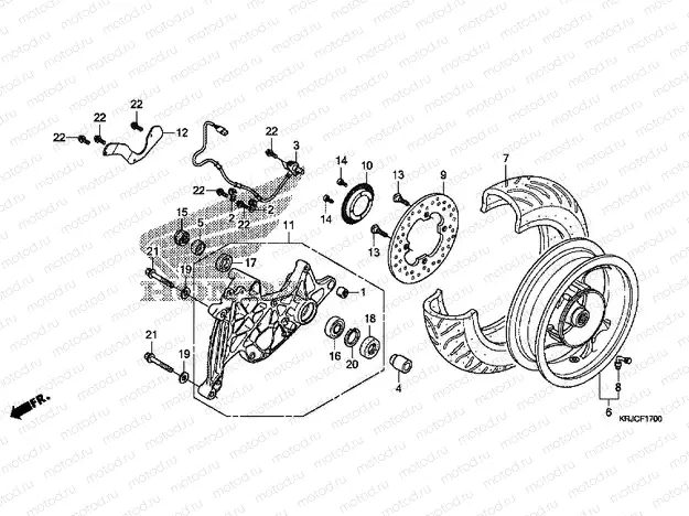 F-17 REAR WHEEL