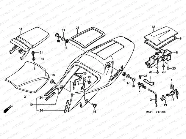 F-17 SEAT / SEAT ARM