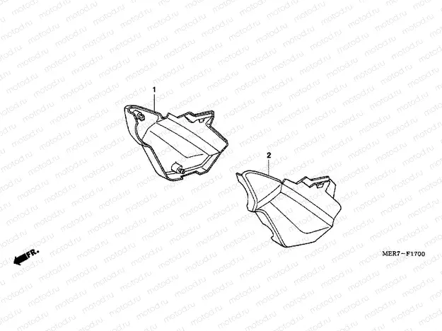 F-17 SIDE COVER (CBF600S6 / SA6 / N6 / NA6)
