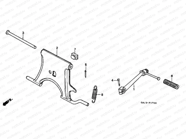 F-17 SUPPORT / BLOWER ARM