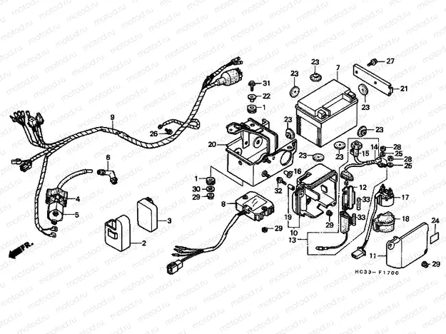 F-17 WIRING HARNESS