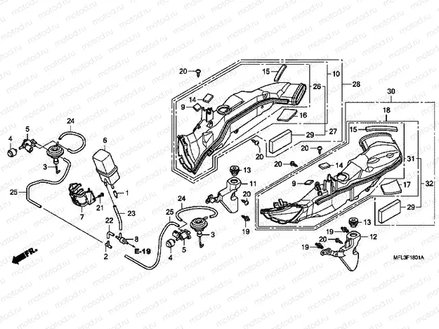 F-18-1 AIR INTAKE DUCT / SOLENOIDVALVE