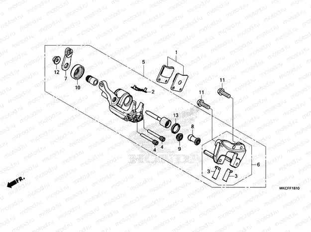 F-18-10 PARKING BRAKE CALIPER