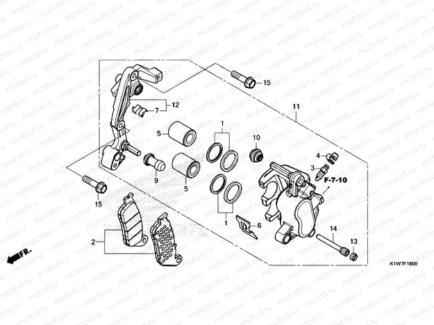 F-18 FRONT BRAKE CALIPER