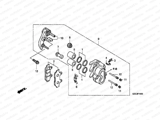 F-18 FRONT BRAKE CALIPER