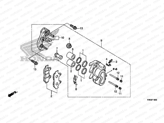 F-18 FRONT BRAKE CALIPER