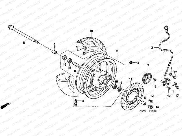 F-18 FRONT WHEEL