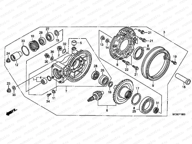 F-18 MAIN TRANSMISSION DRIVE GEAR (ST1300)