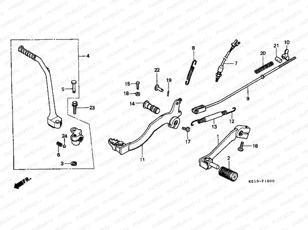 F-18 PEDAL REPLACEMENT / BRAKE PEDAL / PROMOTIONAL ARM LEVER