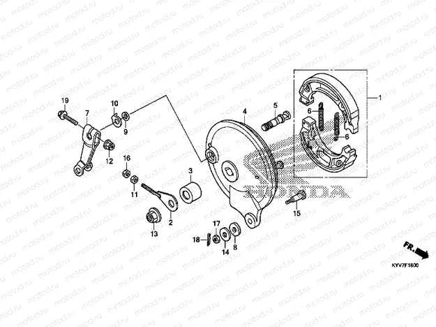 F-18 REAR BRAKE PANEL