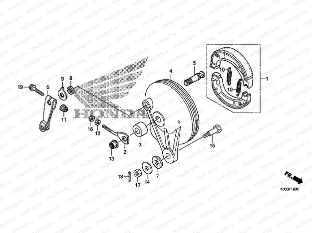 F-18 REAR BRAKE PANEL