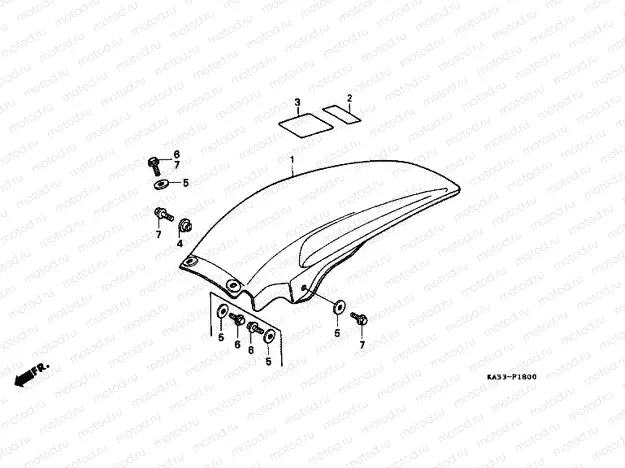 F-18 REAR FENDER