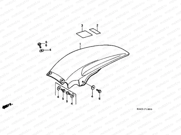 F-18 REAR FENDER