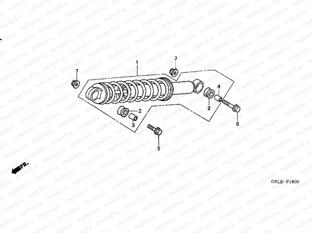F-18 REAR SHOCK ABSORBER