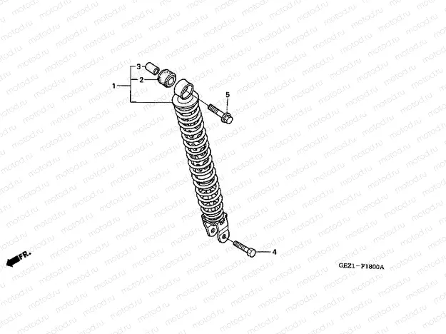 F-18 REAR SHOCK ABSORBER