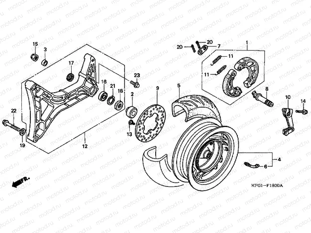 F-18 REAR WHEEL