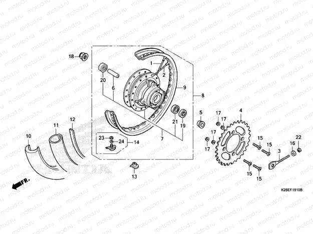 F-19-10 REAR WHEEL