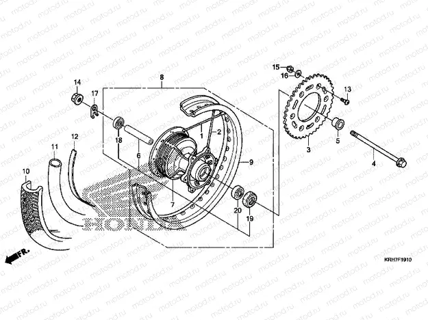 F-19-10 REAR WHEEL