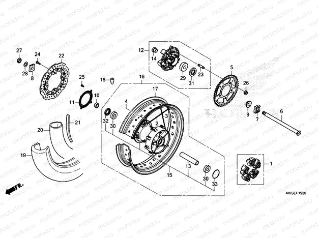 F-19-20 REAR WHEEL
