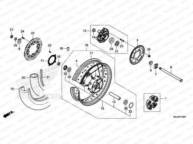 F-19-20 REAR WHEEL