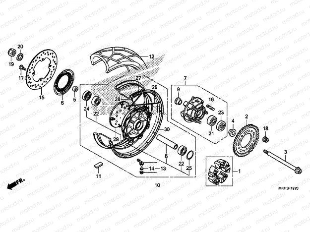 F-19-20 REAR WHEEL