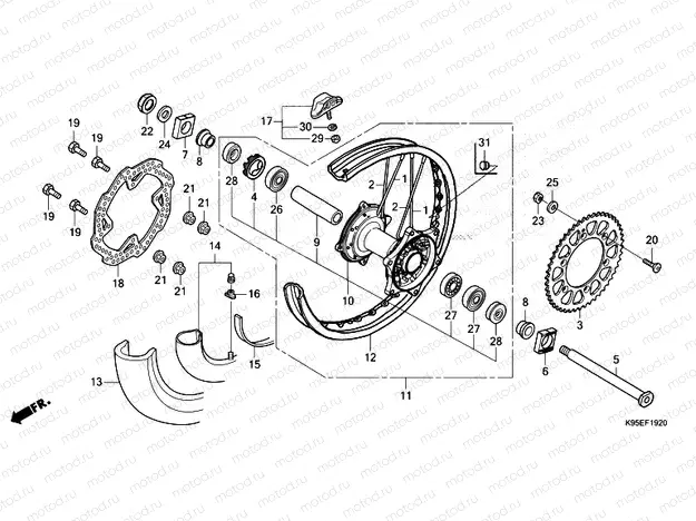 F-19-20 REAR WHEEL