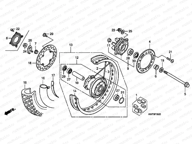 F-19-20 REAR WHEEL
