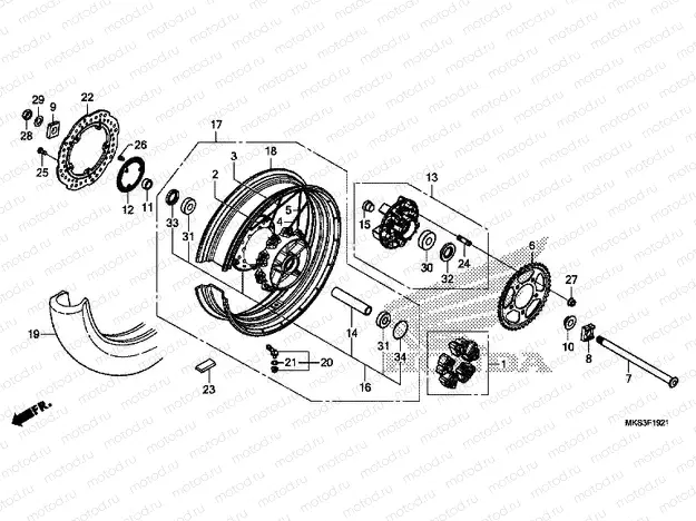 F-19-21 REAR WHEEL