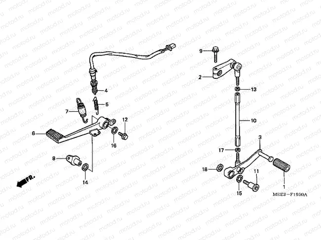 F-19 BRAKE PEDAL / PEDAL REPLACEMENT