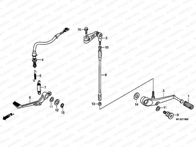 F-19 BRAKE PEDAL / PEDAL REPLACEMENT