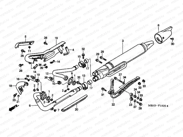 F-19 EXHAUST DRUM